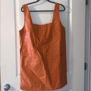 NWOT urban outfitters leather overall dress!